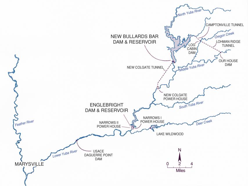 Yuba River map