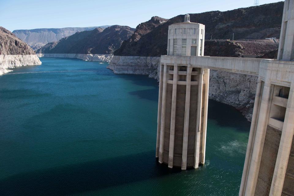 Lake Mead, behind Hoover Dam on the Colorado River.